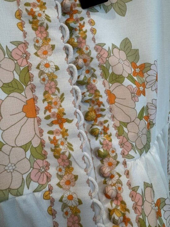 NWT - Beulah Leila Floral Retro Dress, Belted, Button Up Tuckernuck Exclusive - Picture 9 of 13